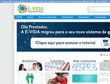 Tablet Screenshot of e-vida.org.br